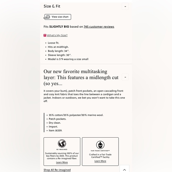 J.Crew NWT Juliette collarless sweater-blazer sz L - Picture 10 of 10